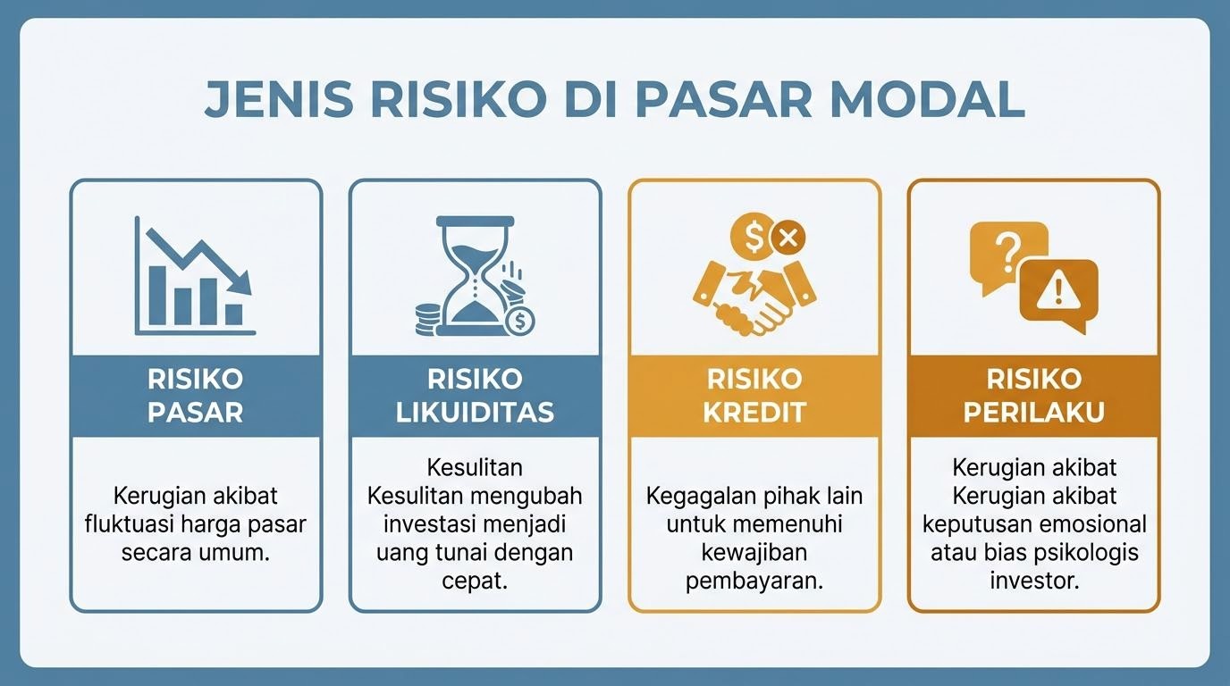 Diagram sederhana berbagai jenis risiko di pasar modal